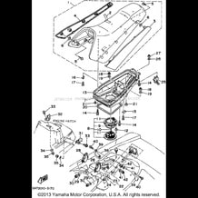 SEAT UNDER LOCKER pour Yamaha 1995 WaveRunner WAVE BLASTER 700 (WB700T) 1995