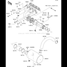 Muffler(s) pour Kawasaki 2009 STX