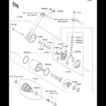 Starter Motor pour Kawasaki 2009 STX