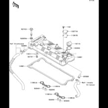 Cylinder Head Cover(A9F/AAF) pour Kawasaki 2009 STX-15F