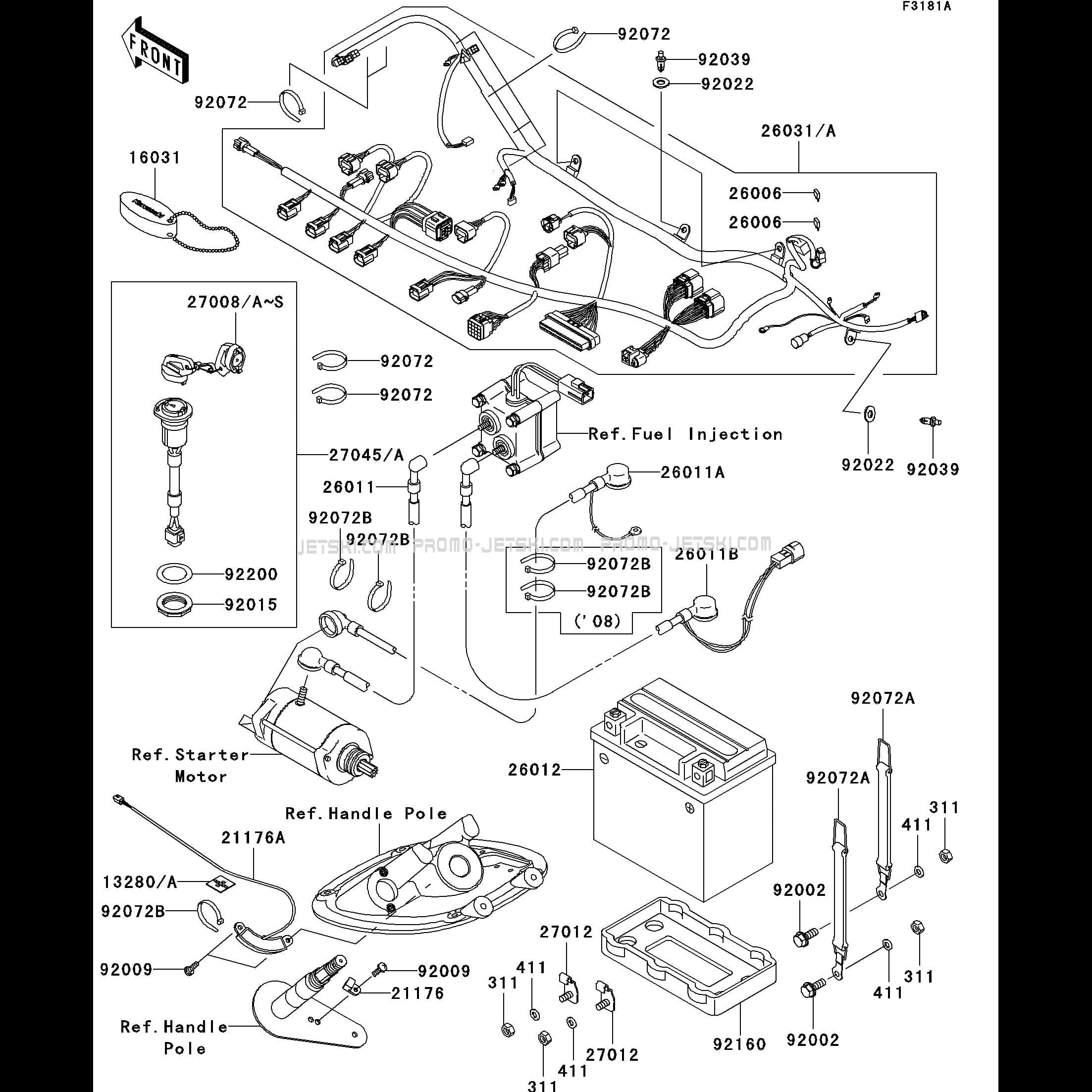 Wiring Diagram Kawasaki Jet Ski : Kawasaki 1100 Stx Jet Ski Wiring