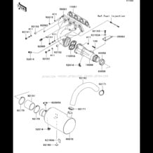 Muffler(s)(A9F/AAF) pour Kawasaki 2009 STX-15F