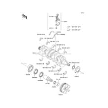 Crankshaft pour Kawasaki 2009 Ultra 260LX