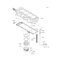 Cylinder/Piston(s) pour Kawasaki 2009 Ultra 260LX