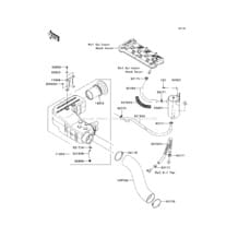 Intake Silencer pour Kawasaki 2009 Ultra 260LX