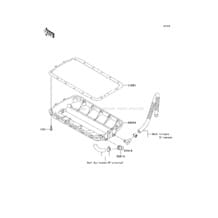 Oil Pan pour Kawasaki 2009 Ultra 260LX