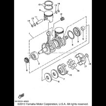 CRANKSHAFT PISTON pour Yamaha 1995 WaveRunner WAVE RAIDER 700 (RA700T) 1995