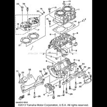 CYLINDER CRANKCASE pour Yamaha 1995 WaveRunner WAVE RAIDER - RA700T - 1995