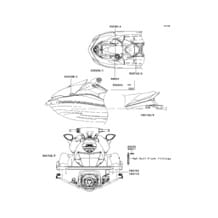 Labels pour Kawasaki 2009 Ultra 260X