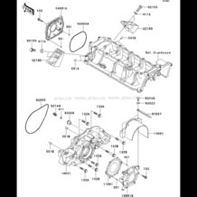 Engine Cover(s) pour Kawasaki 2009 Ultra LX