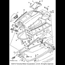 ENGINE HATCH pour Yamaha 1995 WaveRunner WAVE RAIDER - RA700T - 1995