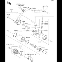 Starter Motor pour Kawasaki 2009 Ultra LX