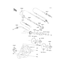 Cables pour Kawasaki 2010 800 SX-R