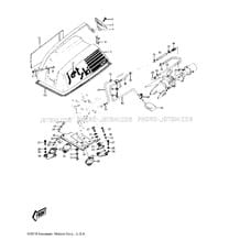 ENGINE HOOD/COOLING & BILGE pour Kawasaki 1976 JS400