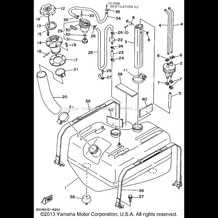 FUEL TANK pour Yamaha 1995 WaveRunner WAVE RAIDER - RA700T - 1995