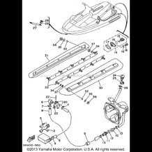 HULL DECK pour Yamaha 1995 WaveRunner WAVE RAIDER - RA700T - 1995