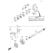 DRIVE SHAFT pour Kawasaki 1987 X2