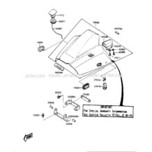 ENGINE HOOD (JF650-A2) pour Kawasaki 1987 X2