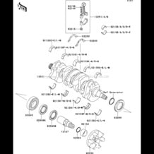 Crankshaft pour Kawasaki 2011 STX-15F