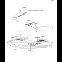 Decals(White)(ABF) pour Kawasaki 2011 STX-15F