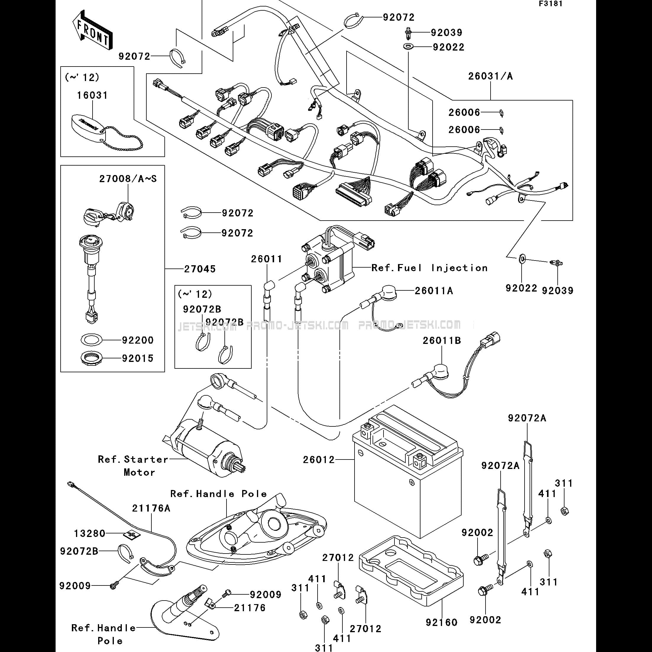 Electrical Equipment(ABF-AEF) for Kawasaki STX-15F 2011