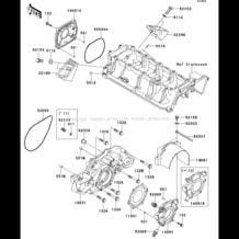 Engine Cover(s) pour Kawasaki 2011 STX-15F