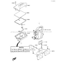 FLAME ARRESTER/MANIFOLD pour Kawasaki 1987 X2