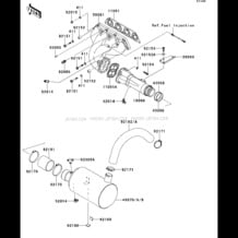 Muffler(s) pour Kawasaki 2011 STX-15F