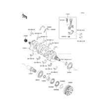 Crankshaft pour Kawasaki 2011 Ultra 300LX