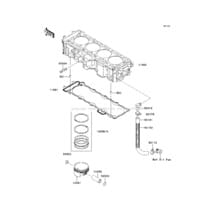 Cylinder/Piston(s) pour Kawasaki 2011 Ultra 300LX