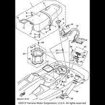 SEAT UNDER LOCKER 1 pour Yamaha 1995 WaveRunner WAVE RAIDER - RA700T - 1995