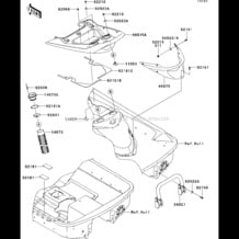 Hull Rear Fittings pour Kawasaki 2011 Ultra LX