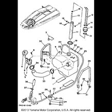 FUEL TANK pour Yamaha 1990 WaveRunner SUPER JET - SJ650D - 1990