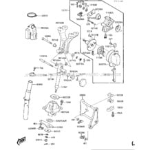 HANDLE POLE (JF650-A2) pour Kawasaki 1987 X2