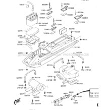 HULL FITTINGS (JF650-A1) pour Kawasaki 1987 X2