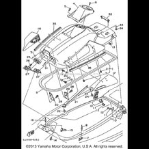 ENGINE HATCH pour Yamaha 1995 WaveRunner WAVE RAIDER 1100 (RA1100T) 1995