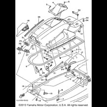 ENGINE HATCH pour Yamaha 1995 WaveRunner WAVE RAIDER 1100 - RA1100T - 1995