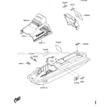 LABELS (JF650-A1) pour Kawasaki 1987 X2