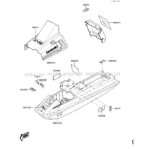 LABELS (JF650-A2) pour Kawasaki 1987 X2