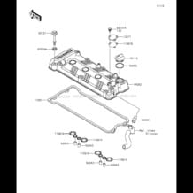 Cylinder Head Cover pour Kawasaki 2013 Ultra LX