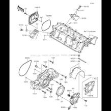 Engine Cover(s) pour Kawasaki 2013 Ultra LX