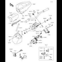 Handlebar(KCF-KEF) pour Kawasaki 2013 Ultra LX