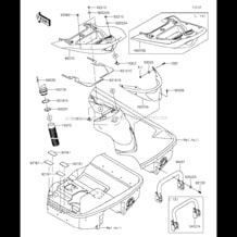 Hull Rear Fittings pour Kawasaki 2013 Ultra LX