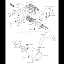 Muffler(s) pour Kawasaki 2013 Ultra LX