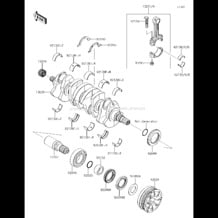 Crankshaft pour Kawasaki 2014 Ultra 310R