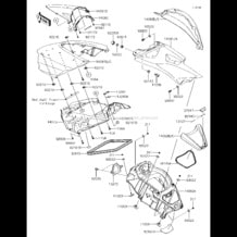 Hull Middle Fittings pour Kawasaki 2014 Ultra 310R