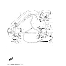 HANDLE POLE/CABLES pour Kawasaki 1976 JS400