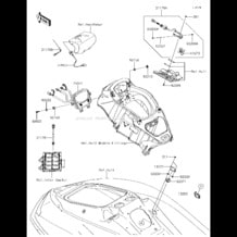 Meters pour Kawasaki 2014 Ultra 310X SE