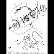 GENERATOR pour Yamaha 1990 WaveRunner SUPER JET 650 (SJ650D) 1990