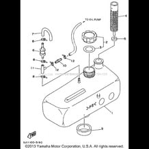 OIL TANK pour Yamaha 1995 WaveRunner WAVE RAIDER 1100 - RA1100T - 1995